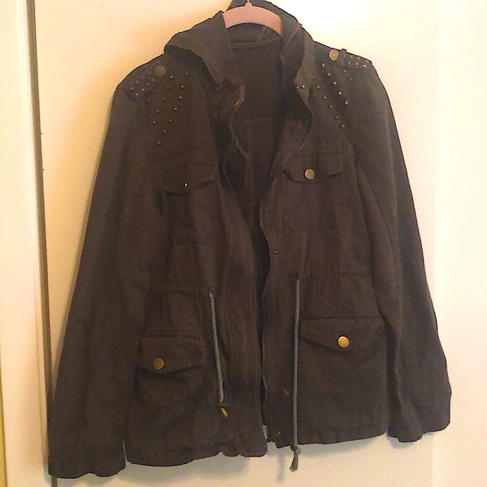 Army Jacket w/ Gold Studs